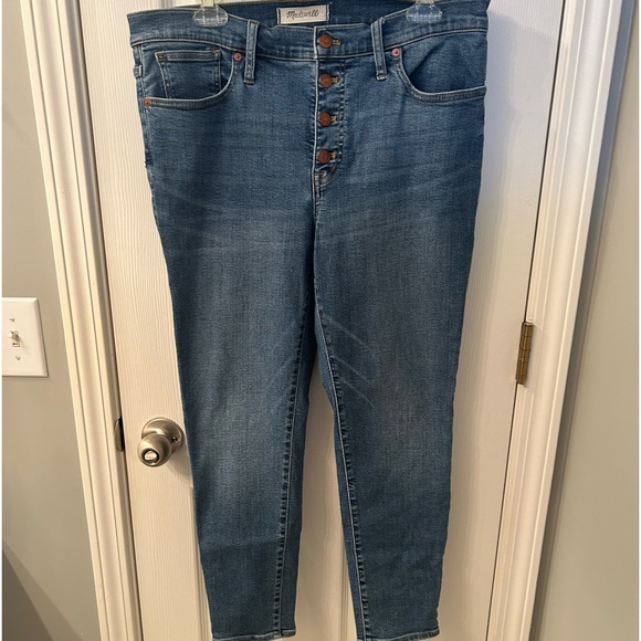 MADEWELL 9” MID RISE SKINNY CROP JEANS - Picture 1 of 10